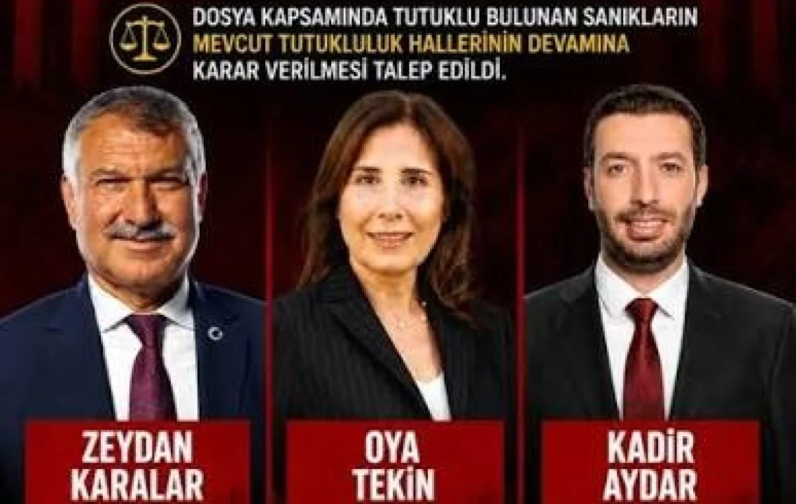 Adana ve Bölge Belediyelerini İlgilendiren Davada Karar: Zeydan Karalar, Kadir Aydar ve Oya Tekin'e Hapis Cezası